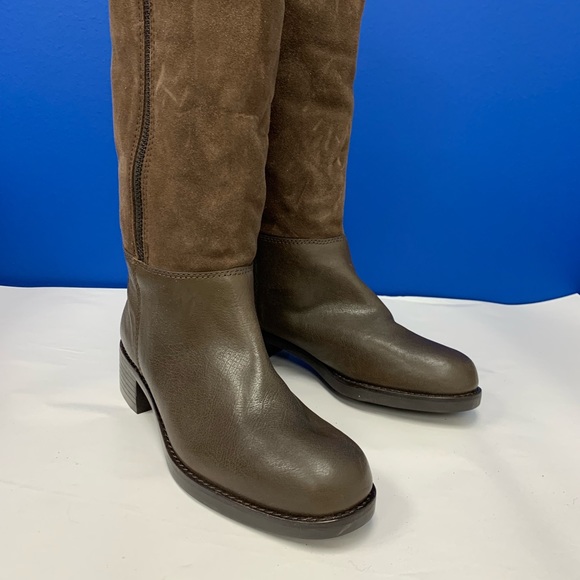 COACH BAILEY Ladies Brown Leather Mid Calf Boots Sz 8B - Picture 3 of 7